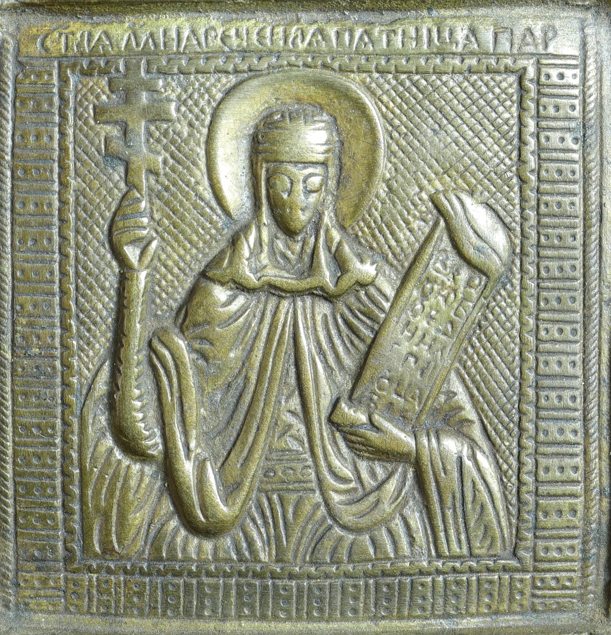 Стулка від складня з іконою «Свята Параскева П’ятниця» (фрагмент) — фото 2